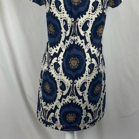 J Crew Cream Navy 100%‎ Cotton Casual Cottage Feminine Dress NWOT Size 0 - Picture 7 of 11